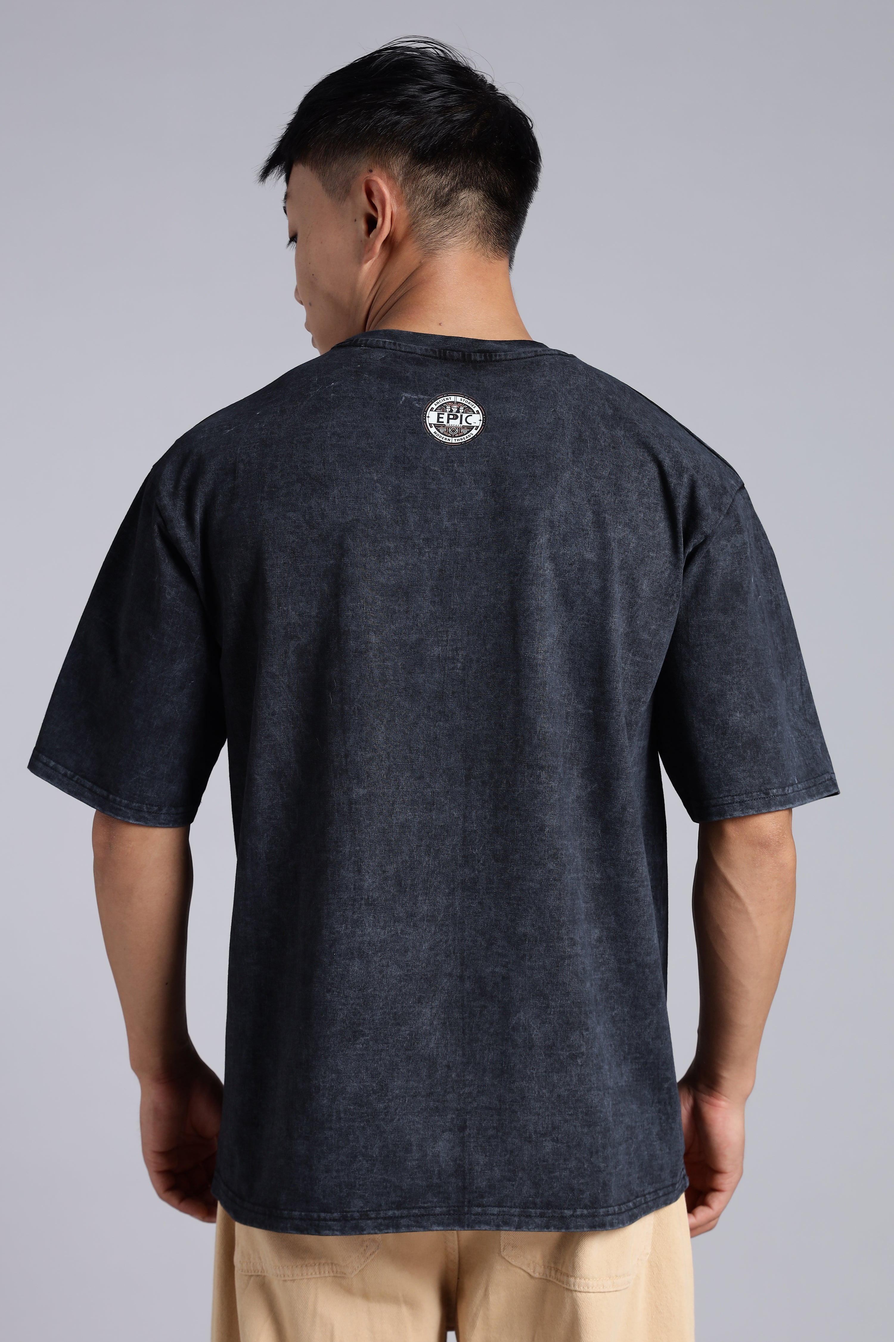 YADA YADA HI DHARMASYA – The Divine Comeback- T-Shirt-Acid Wash - Epic threads india
