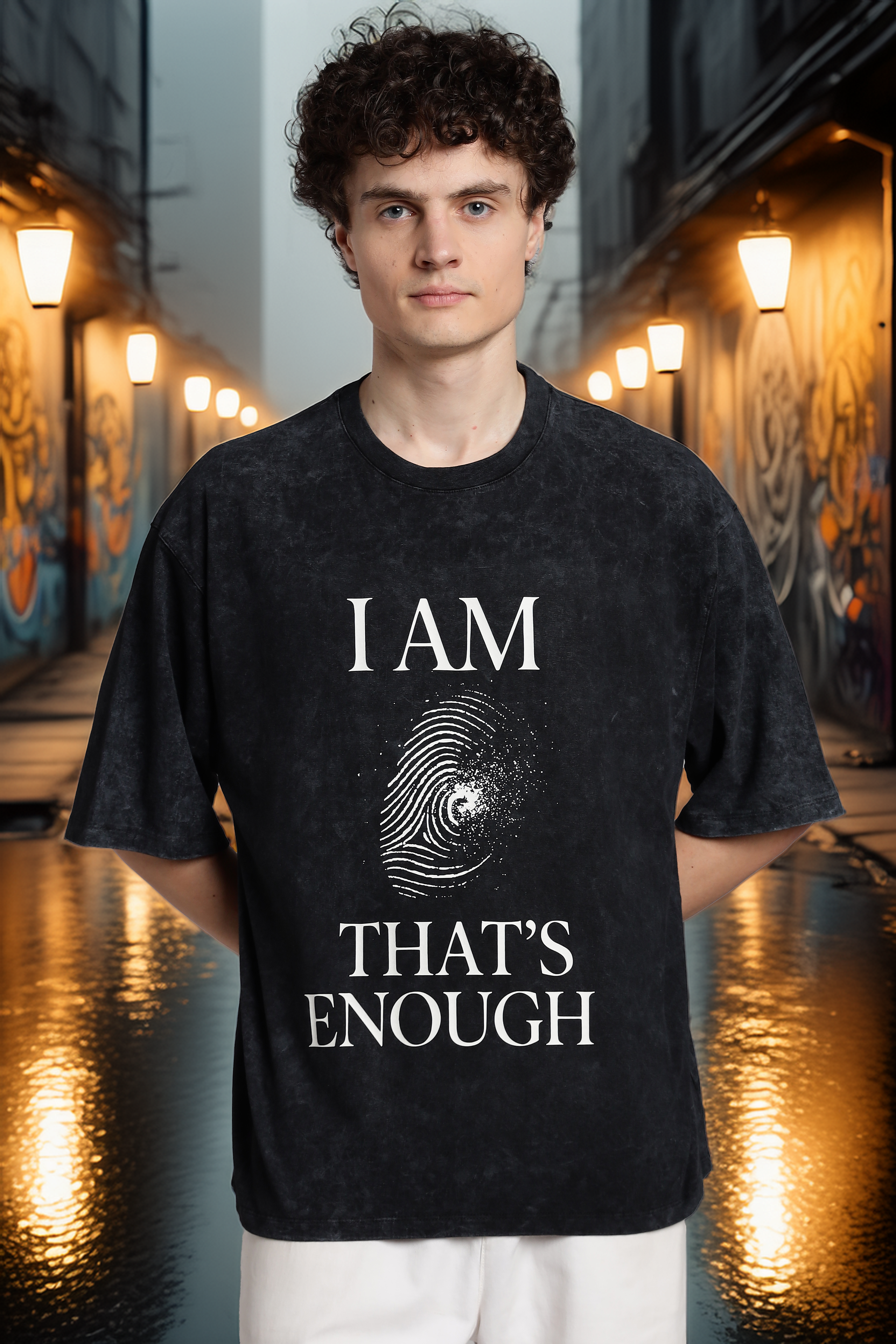 I AM. That’s Enough T-Shirt- Optic Wash - Epic threads india