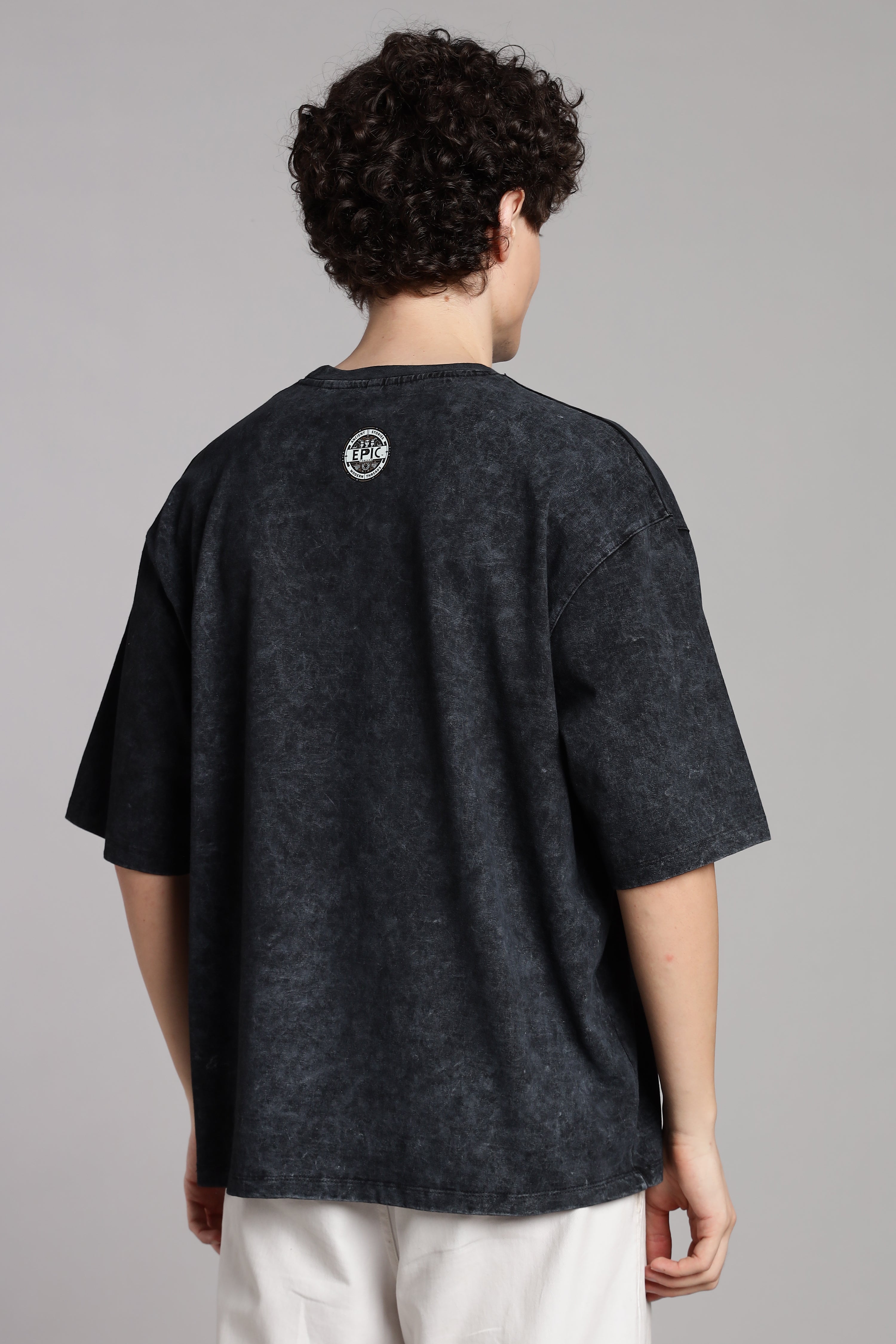 Purusha Detected-T-Shirt-Optic Wash - Epic threads india
