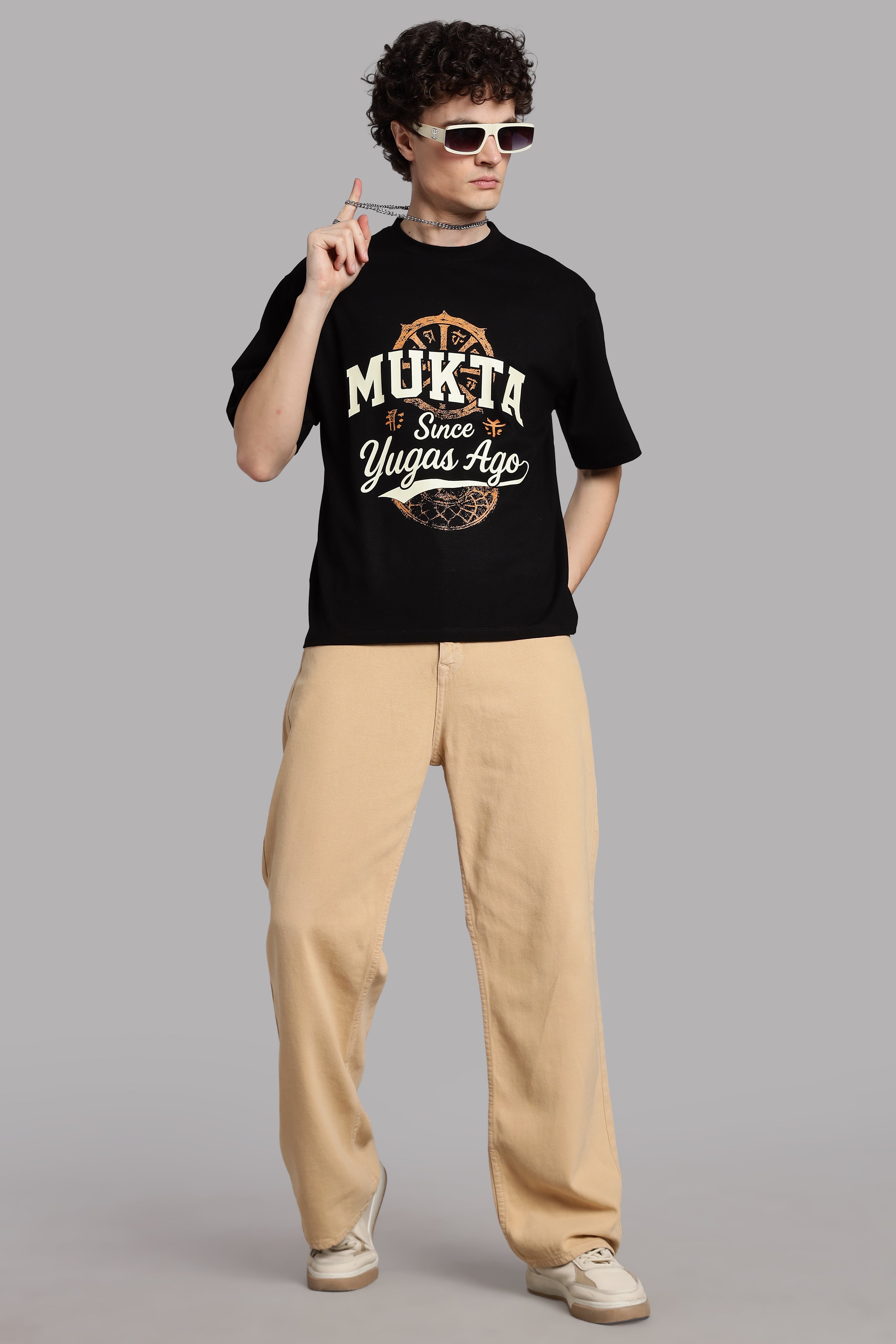 Mukta – Since Yugas Ago T-Shirt- Freedom-Black - Epic threads india