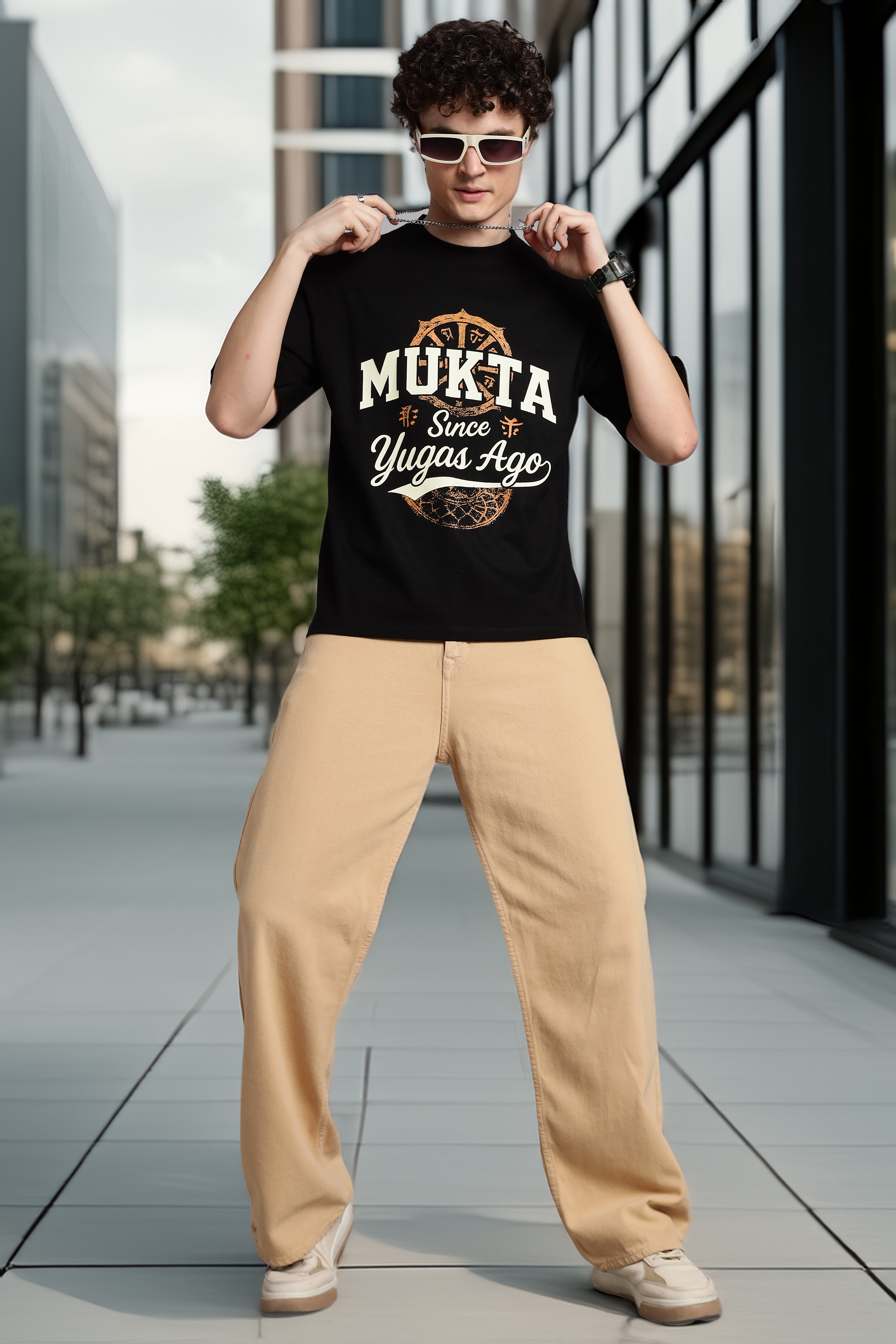 Mukta – Since Yugas Ago T-Shirt- Freedom-Black - Epic threads india