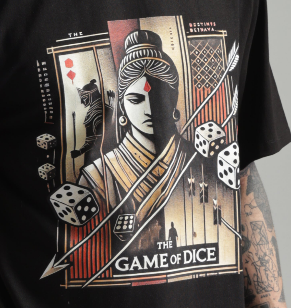 The Game of Dice T-Shirt – Destiny’s Betrayal - Epic threads india
