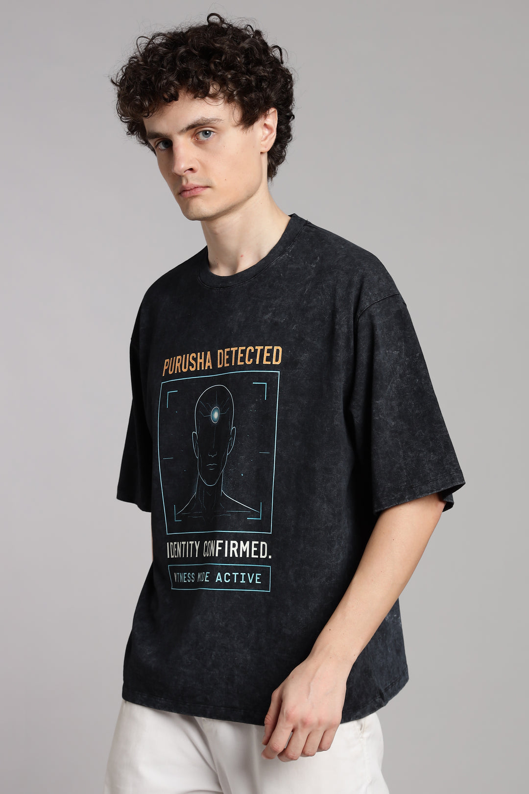 Purusha Detected-T-Shirt-Optic Wash