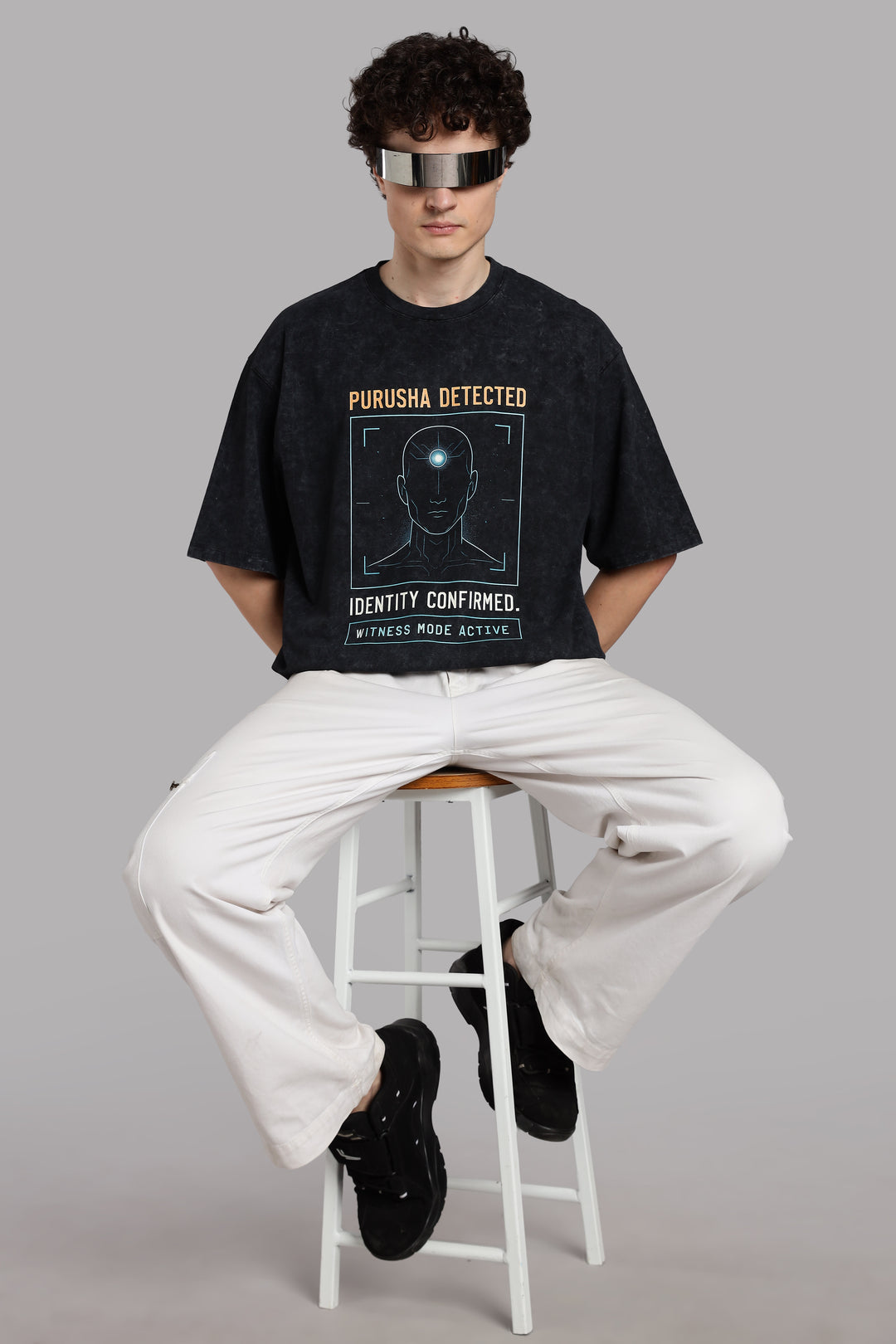 Purusha Detected-T-Shirt-Optic Wash