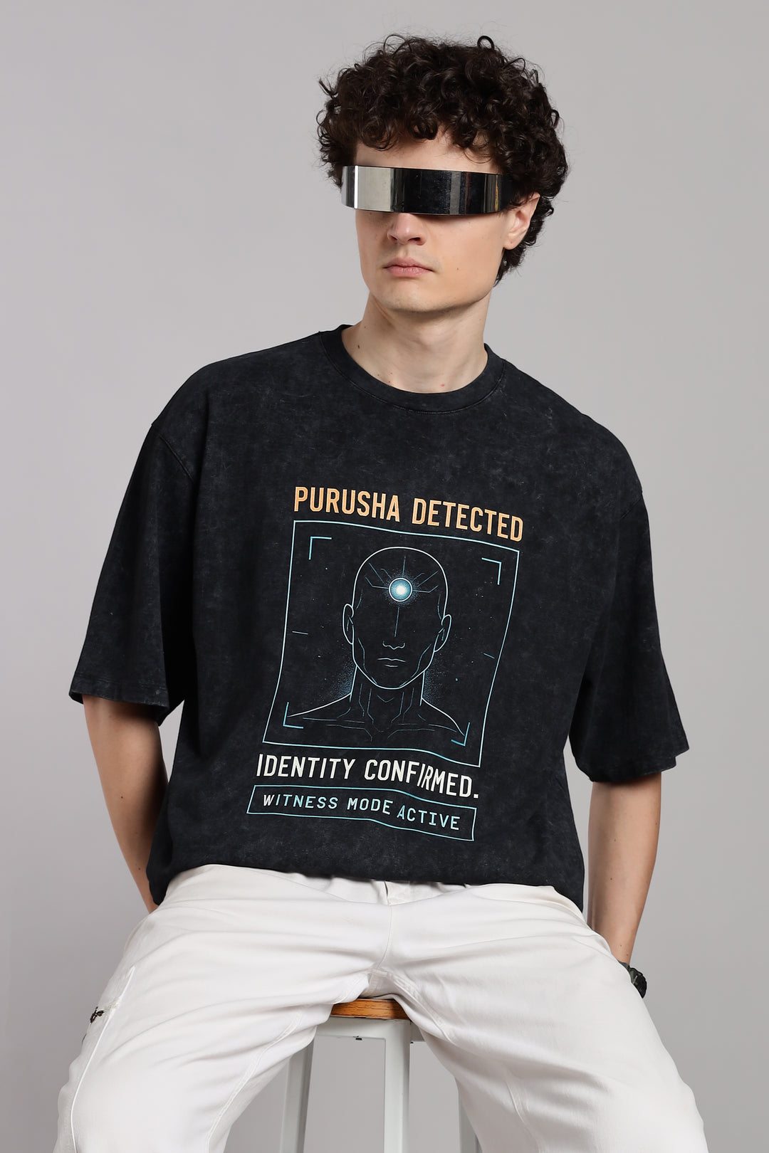 Purusha Detected-T-Shirt-Optic Wash