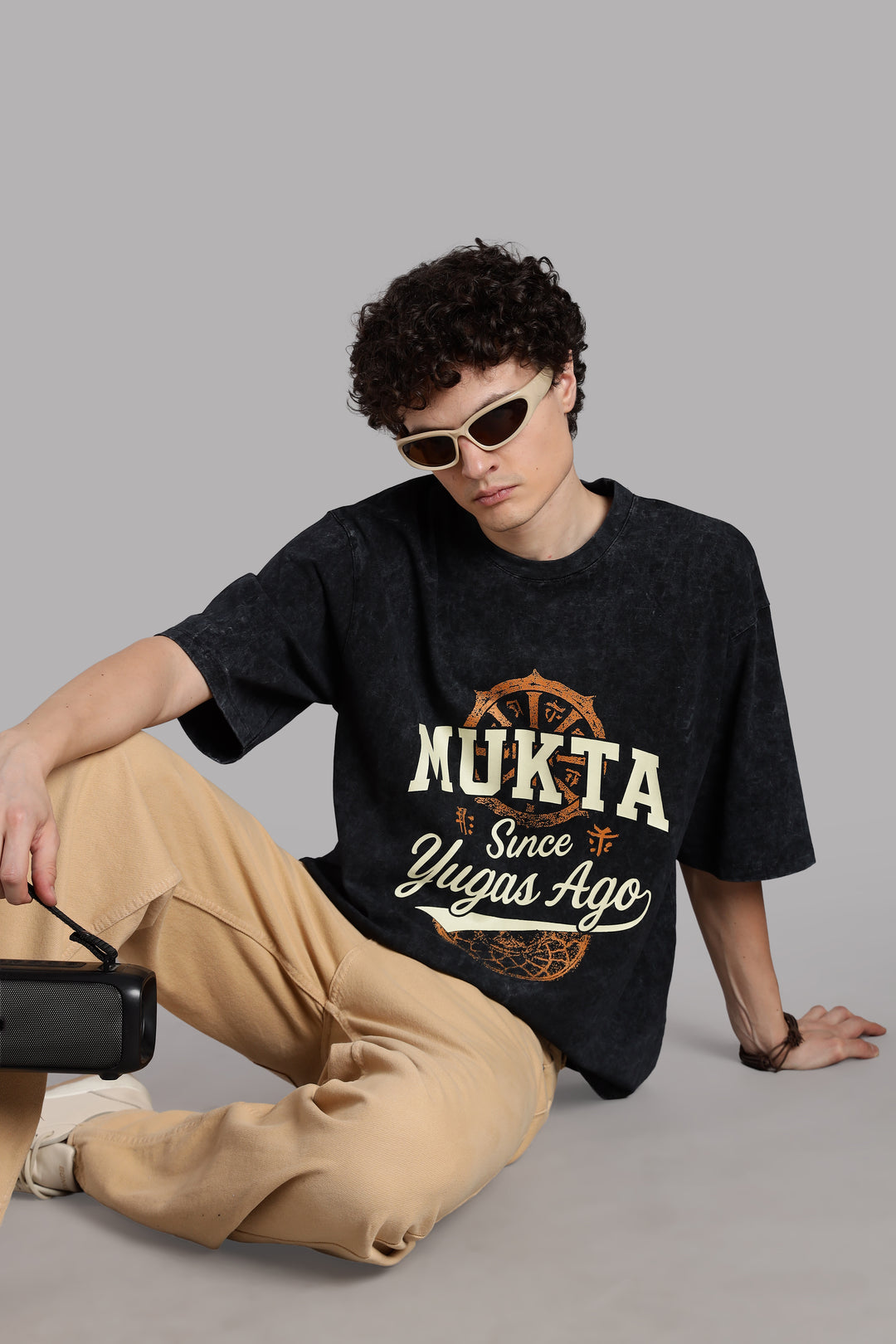 Mukta – Since Yugas Ago T-Shirt- Freedom-Optic Wash