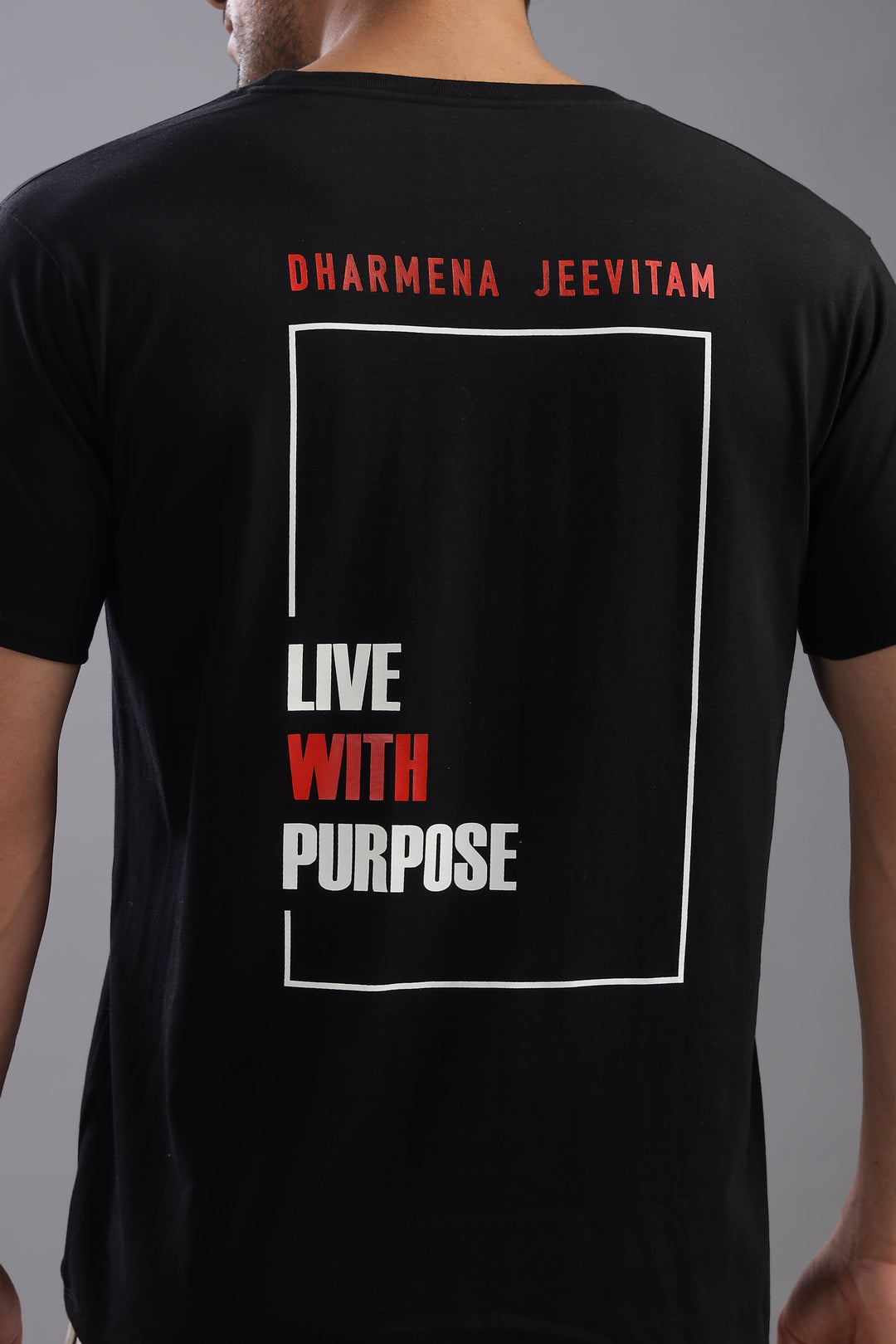 Dharmena Jeevitam T-Shirt – Live With Purpose