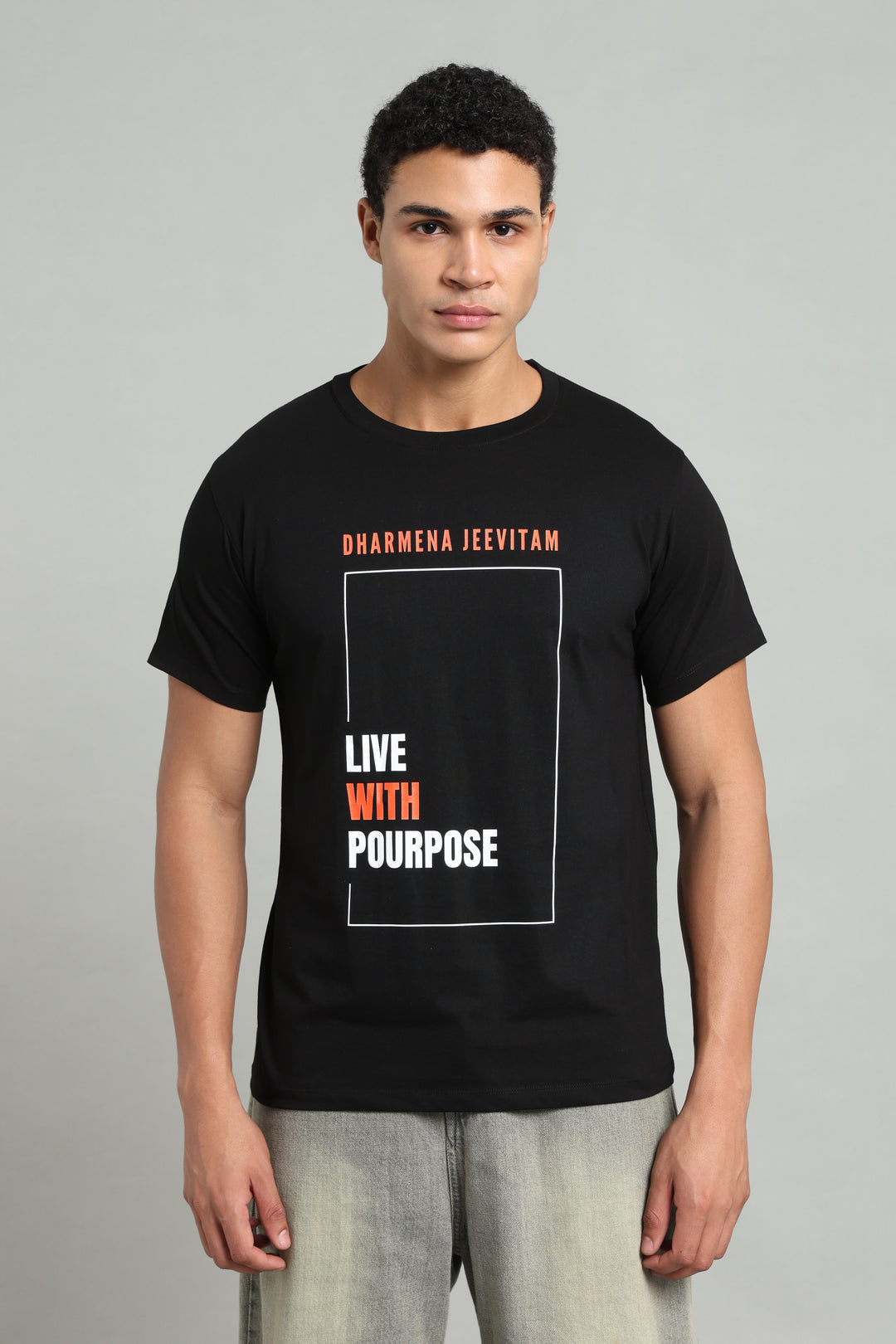 Dharmena Jeevitam T-Shirt – Live With Purpose