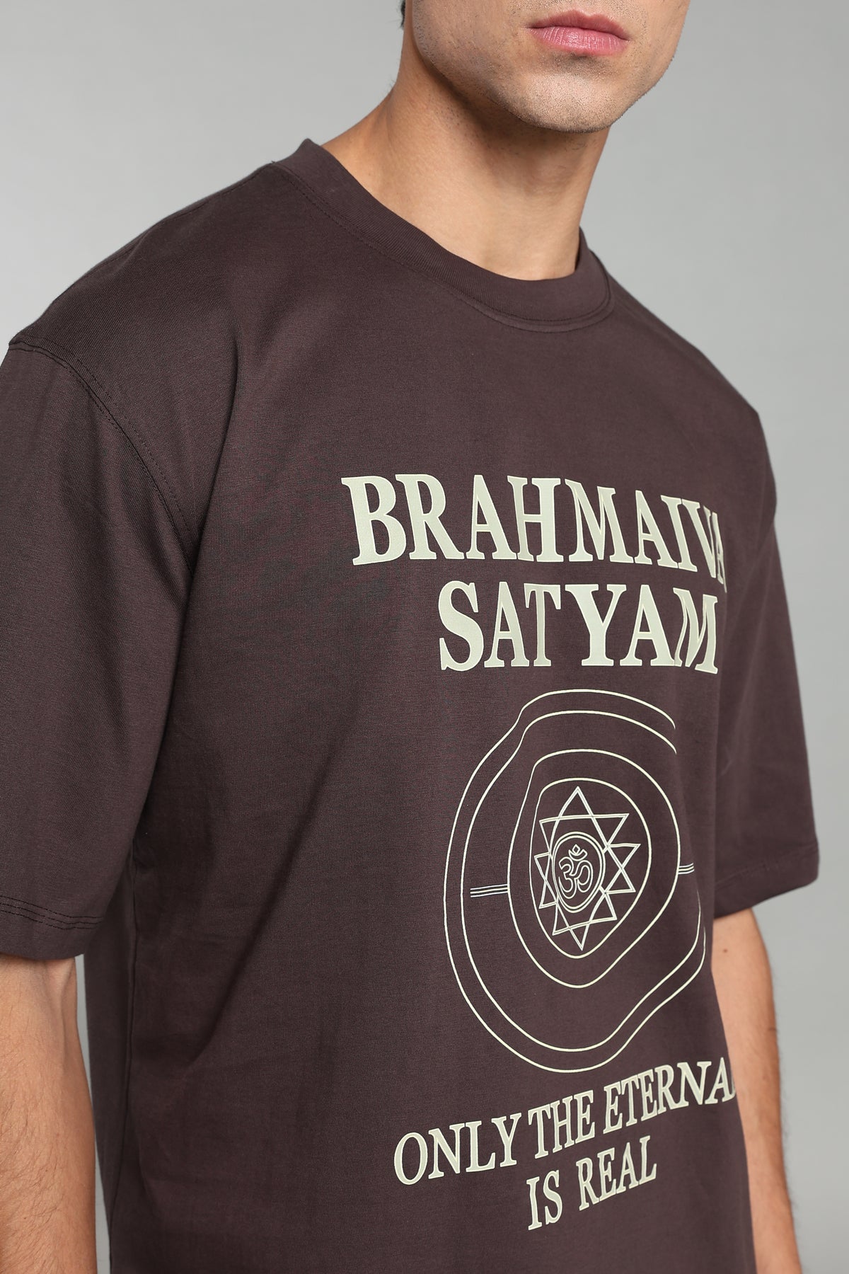 Brahmiva Satyam – Only The Eternal Is Real - T-Shirt – Major Brown - Epic threads india
