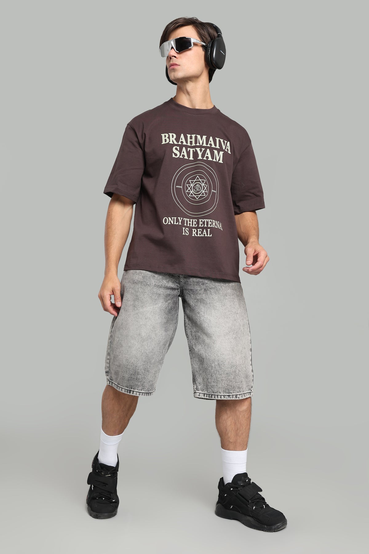 Brahmiva Satyam – Only The Eternal Is Real - T-Shirt – Major Brown - Epic threads india