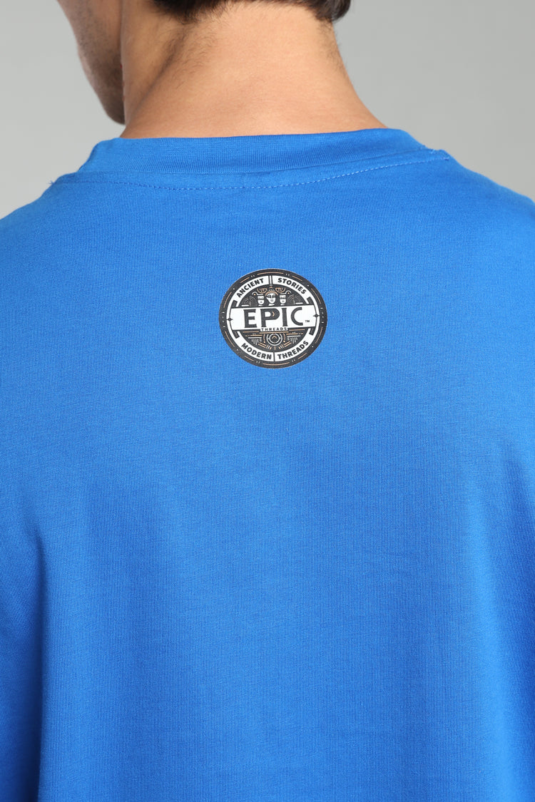 Dharma, Satya, Ahimsa, Jnana, Moksha T-Shirt – The Eternal Path - Indigo Blue - Epic threads india