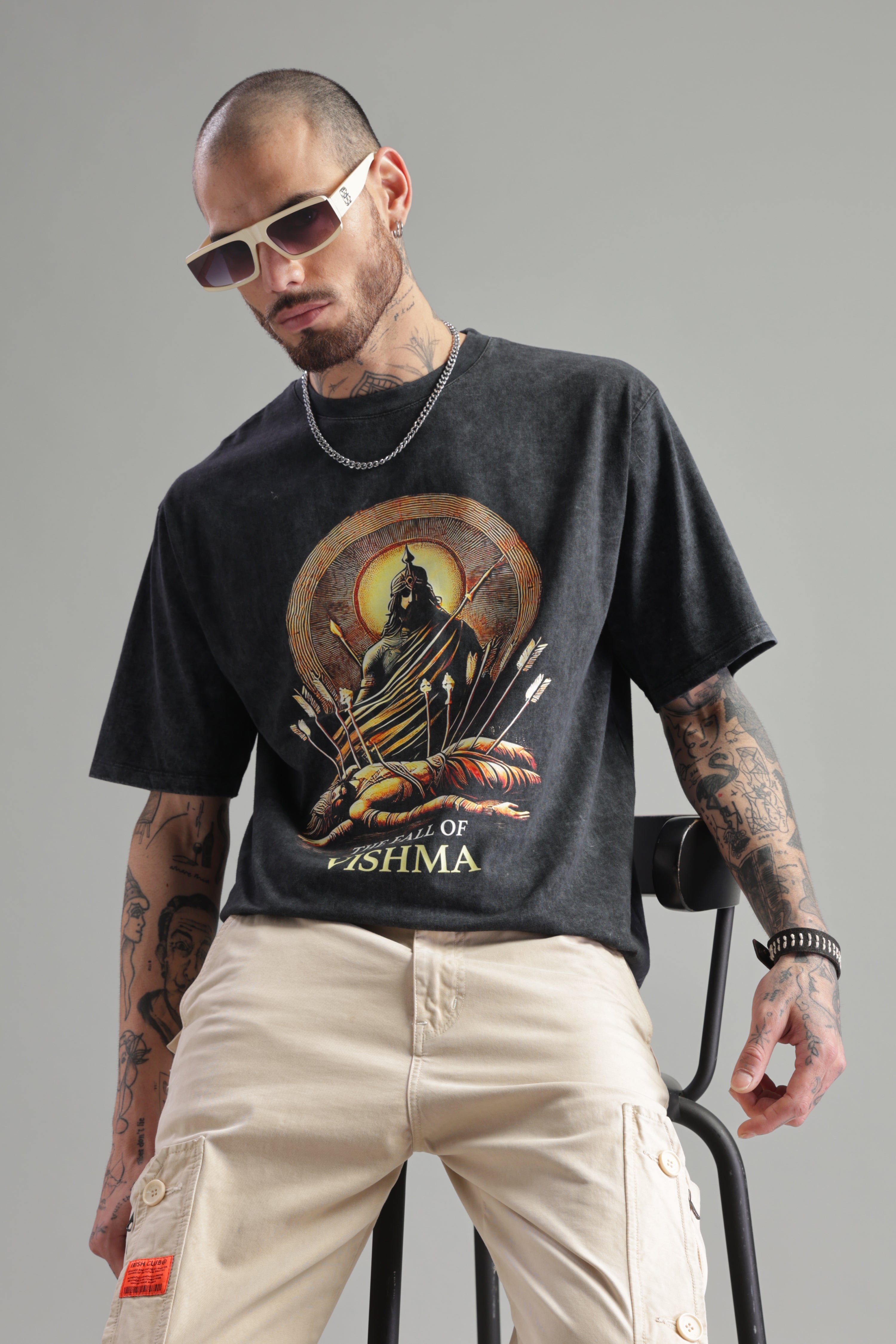 The Fall of Bhishma T-Shirt – The Immortal’s Sacrifice - Epic threads india